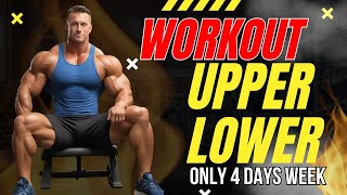 UPPER LOWER SPLITH WORKOUT  4 days Gym Routine [upl. by Hanan793]