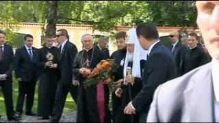 Le patriarche russe visite la plus grande église orthodoxe de Pologne [upl. by Gagne]