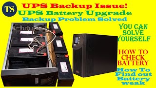 UPS Backup Issue UPS Battery Upgrade  Backup Problem Solved [upl. by Hindu91]