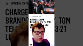 Chargers fire Staley after 6321 loss vs the Raiders [upl. by Mallon583]