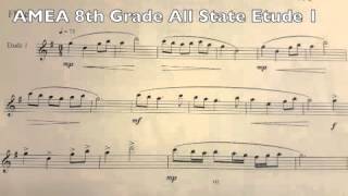 20212022 Arizona 8th Grade All State Flute Etudes [upl. by Riorsson126]