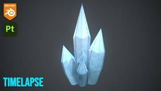 Stylized Crystal  Blender Assets [upl. by Atinyl]