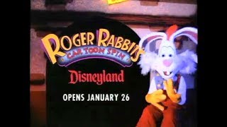 Disneyland Roger Rabbits Car Toon Spin Television Commercial 1994 [upl. by Ellynad]