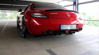 Mercedes SLS AMG Brabus exhaust sound [upl. by Sherrer753]