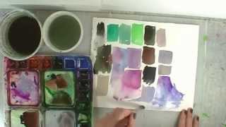 12 Color combinations to mix for Better Watercolor Paintings [upl. by Lemak]