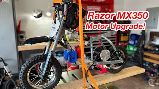 Another project  Razor Mx350  Motor Upgrade  Electric Pit Bike  Hawaii [upl. by Yedrahs531]