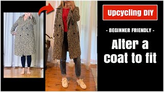 Alter a coat to fit Practical upcycling and sewing tips [upl. by Andros]