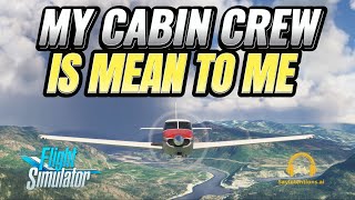 My Cabin Crew is Mean to Me  MSFS2020 [upl. by Hellman]