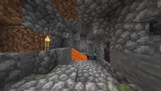 Building a basalt generator in my survival world  Minecraft [upl. by Onaimad]