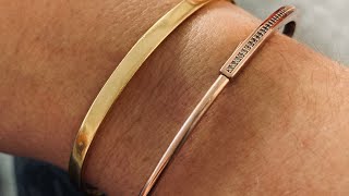 Pandora Signature ID Pave Bangle Review [upl. by Nidorf]