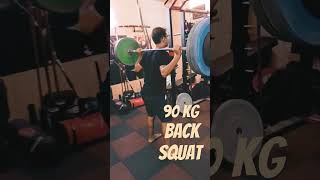 Do weighted Back Squats for lower body strength amp core stability gym motivation fitness athlete [upl. by Meg528]