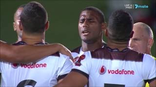 Fiji vs USA RLWC 2017 PreMatch Hymn quotNoqu Masuquot [upl. by Hpseoj]