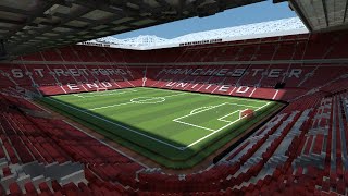 Minecraft  TIMELAPSE  Old Trafford Manchester United  DOWNLOAD Official [upl. by Schlesinger]