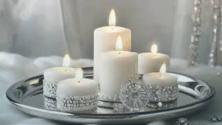 Candles Burning TV Background [upl. by Oiled]