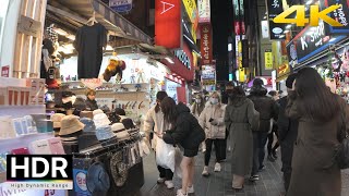 Myeongdong Night Street Walk Famous Shopping StreetsㅣSeoul Korea 4K HDR [upl. by Encrata]