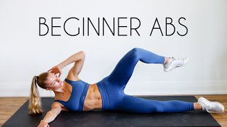 15 MIN BEGINNER AB WORKOUT No Equipment [upl. by Alysia]