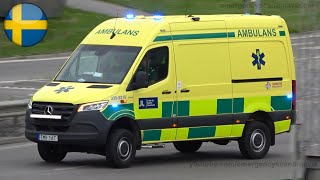 Stockholm Ambulance Sprinter 4x4 responding SE  62021 [upl. by Haidabez]