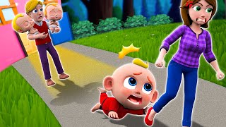 Mommy Dont Leave Me  When Moms Away  Funny Cartoons For Kids  Little PIB  Kids Stories [upl. by Abihsot]