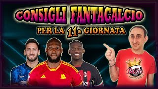 CONSIGLI FANTACALCIO 11 GIORNATA  ANALISI PARTITE CON CONSIGLIATI SCOMMESSE E RISULTATI [upl. by Ahtera]