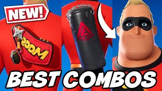 BEST COMBOS FOR NEW MR INCREDIBLE SKIN THE INCREDIBLES  Fortnite [upl. by Aissert]