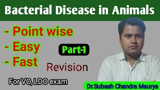 Bacterial Disease of Animals Very Fast revision Veterinary Microbiology Crazy Vet ClassesVOLDO [upl. by Duahsar]