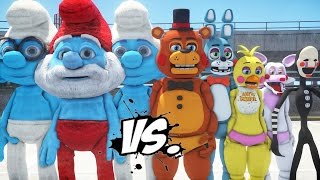 THE SMURFS VS FIVE NIGHTS AT FREDDYS [upl. by Corbin539]