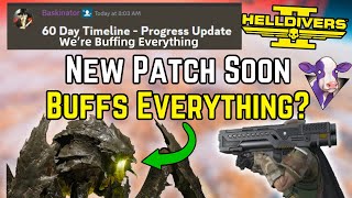 Helldivers 2 Blogpost Reveals Buffs to EVERYTHING potentially [upl. by Robert]