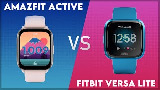 Amazfit Active vs Fitbit Versa Lite Comparison [upl. by Noak]