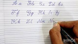 Cursive Writing for Beginners  A to Z Alphabets  Capital and Small letters [upl. by Conah]