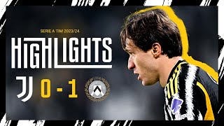 HIGHLIGHTS  JUVENTUS 01 UDINESE  The first home defeat of the season [upl. by Amla]