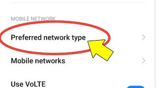 Preferred Network Type Kya Hota Hai  Preferred Network Type For Jio [upl. by Clellan]