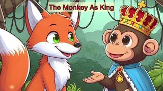 The Monkey As King  Aesops Fables For Children  Kids Bedtime Moral Story  Audio Book [upl. by Pineda]