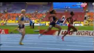 2013 IAAF World Championships women 200m dash opening heats 15 [upl. by Renwick]