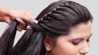 5 Easy Braided Hairstyles for Partywedding  Side braid hairstyles  hairstyles  2019 [upl. by Wittenburg]