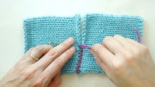 The Mattress Stitch Sewing for Knitters [upl. by Eilojne]