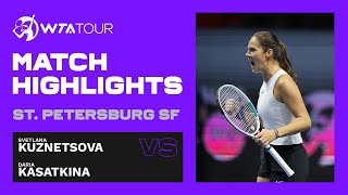 Svetlana Kuznetsova vs Daria Kasatkina  2021 St Petersburg Semifinals  WTA Match Highlights [upl. by Bonine]