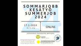 Sommarjobb 2024 [upl. by Niltac134]