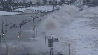 Storm Emma Sea Floods Torquay 2 March 2018 [upl. by Franzen266]