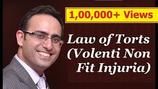 Law of Torts Video3 Volenti Non Fit Injuria  LLb [upl. by Ahsieyt]