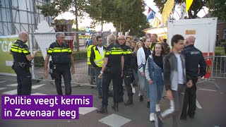 Politie veegt kermis Zevenaar leeg [upl. by Hulbard]