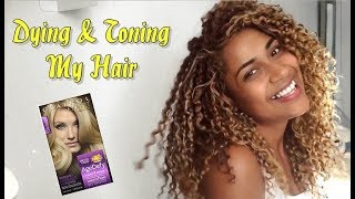 DIY Dying amp Toning My Hair Box Dye  Ash Blonde [upl. by James]