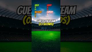 Guess The Team in 01 SECONDS football footballquiz footballtrivia quiz trivia [upl. by Sirovaj939]