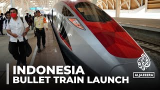 Indonesia launches Chinabacked Southeast Asia’s first bullet train [upl. by Humbert]