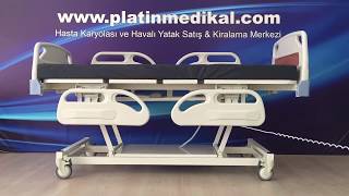 4 Motorlu Hasta Karyolası  PLATİN YATAK Ürün Kodu PY3050 [upl. by Erlinna]