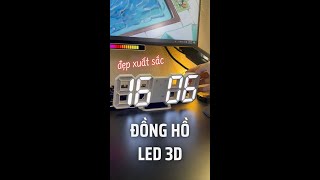 Review Đồng hồ led 3D để bàn treo tường DECOSA siêu hot Tiktok  Momo Review  Shorts [upl. by Paymar]