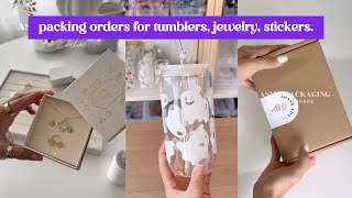 Pack an order with me ASMR  small business packaging [upl. by Arrol388]