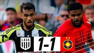 LASK  FCSB Highlights UEFA Europa League Playoff Round  lask vs fcsb [upl. by Kannry]