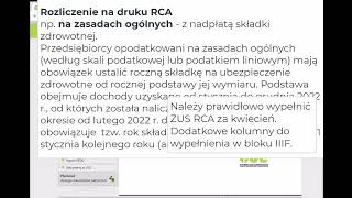 Korekta ZUS roczne rozliczenie składki na ubezpieczenie zdrowotne [upl. by Akienaj320]