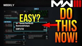 How To Get 10 CLEAN KILLS With Handguns in MW3 [upl. by Home]