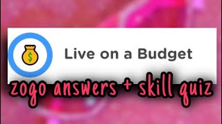 zogo answers  live on a budget💰 jessy xoxo [upl. by Abdella]